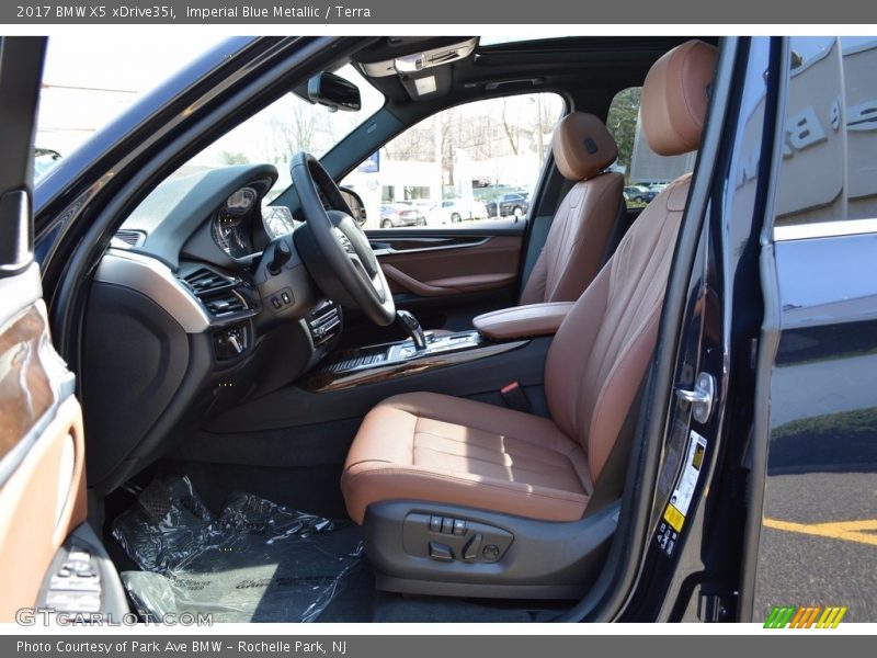 Imperial Blue Metallic / Terra 2017 BMW X5 xDrive35i