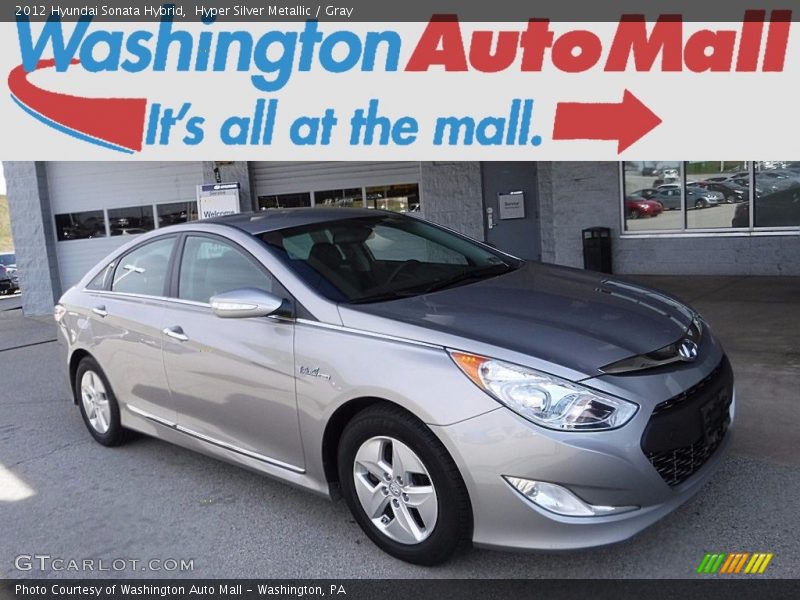 Hyper Silver Metallic / Gray 2012 Hyundai Sonata Hybrid