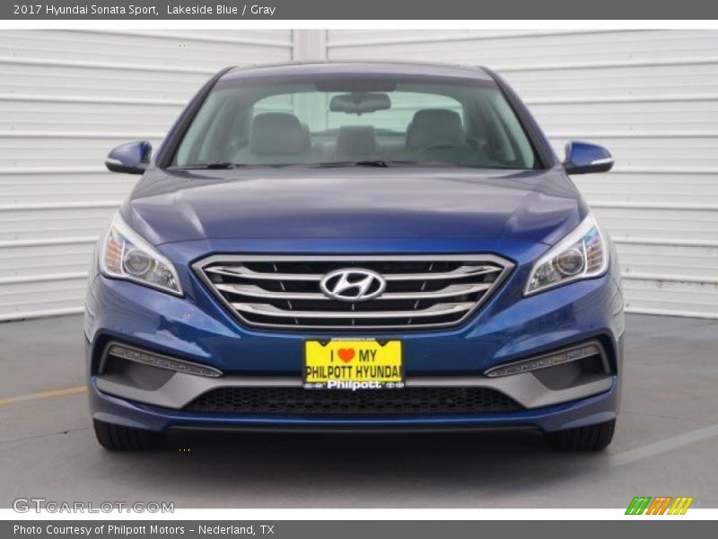 Lakeside Blue / Gray 2017 Hyundai Sonata Sport
