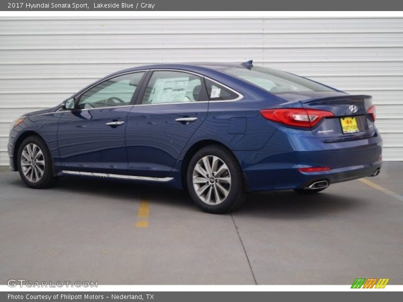 Lakeside Blue / Gray 2017 Hyundai Sonata Sport