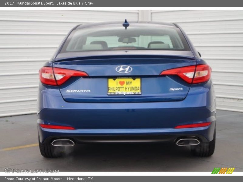 Lakeside Blue / Gray 2017 Hyundai Sonata Sport