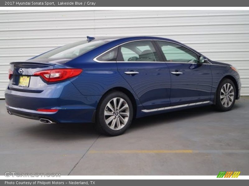 Lakeside Blue / Gray 2017 Hyundai Sonata Sport