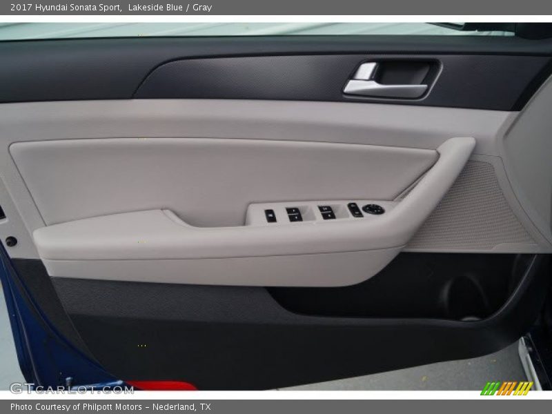 Lakeside Blue / Gray 2017 Hyundai Sonata Sport