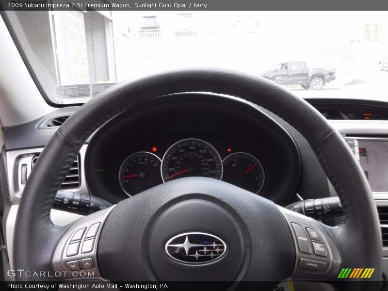Sunlight Gold Opal / Ivory 2009 Subaru Impreza 2.5i Premium Wagon