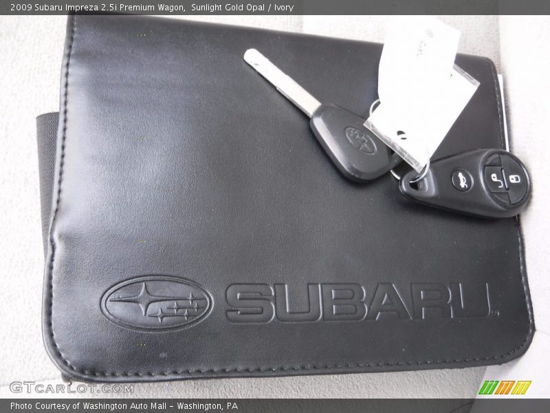 Sunlight Gold Opal / Ivory 2009 Subaru Impreza 2.5i Premium Wagon