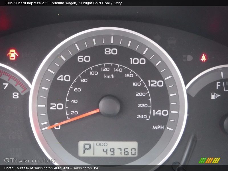 Sunlight Gold Opal / Ivory 2009 Subaru Impreza 2.5i Premium Wagon