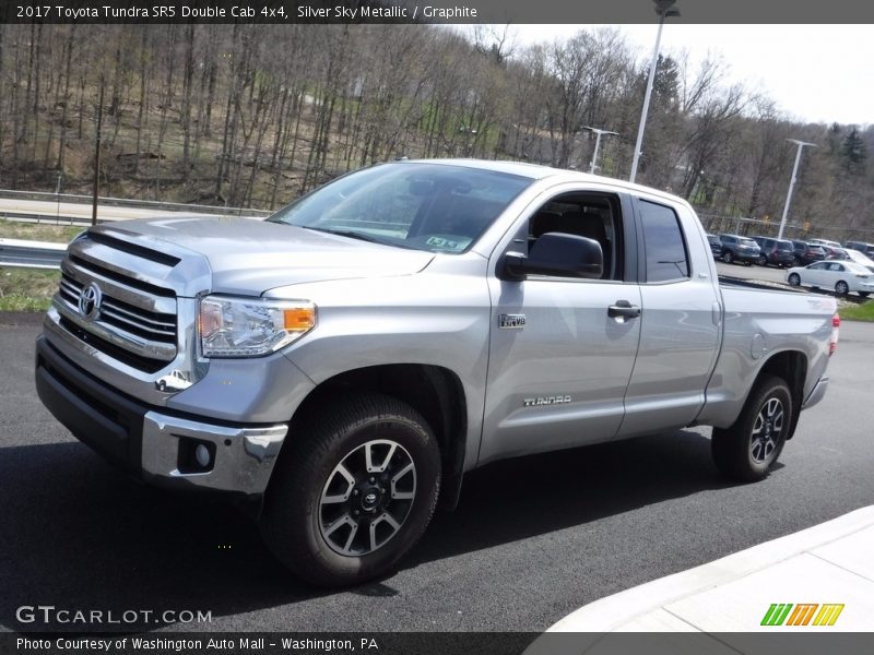Silver Sky Metallic / Graphite 2017 Toyota Tundra SR5 Double Cab 4x4