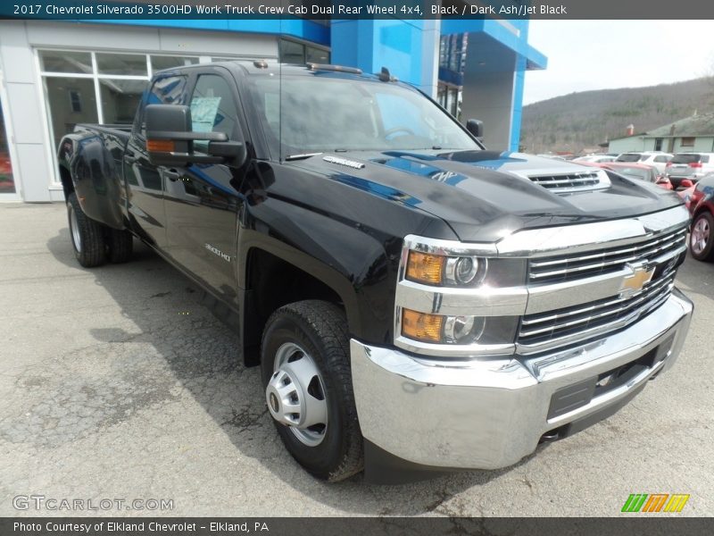 Black / Dark Ash/Jet Black 2017 Chevrolet Silverado 3500HD Work Truck Crew Cab Dual Rear Wheel 4x4