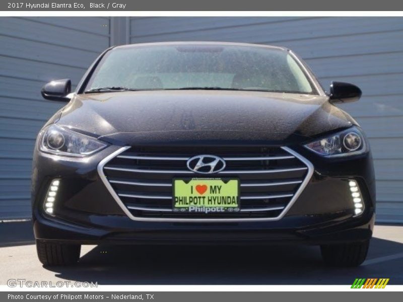 Black / Gray 2017 Hyundai Elantra Eco