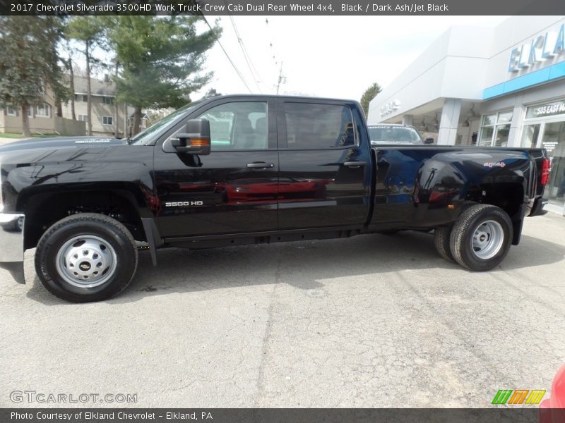 Black / Dark Ash/Jet Black 2017 Chevrolet Silverado 3500HD Work Truck Crew Cab Dual Rear Wheel 4x4