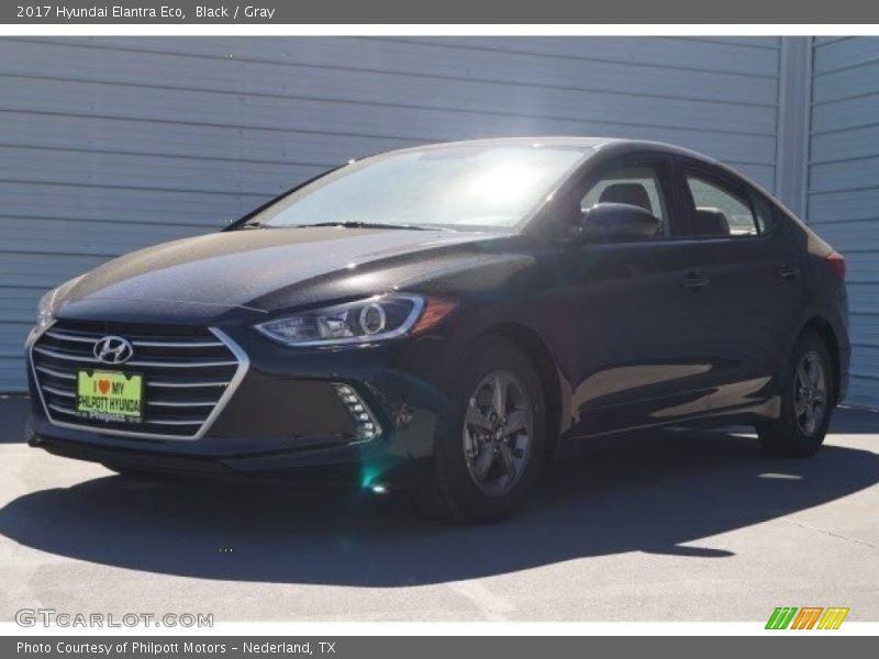 Black / Gray 2017 Hyundai Elantra Eco