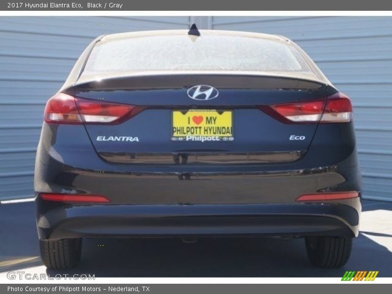 Black / Gray 2017 Hyundai Elantra Eco