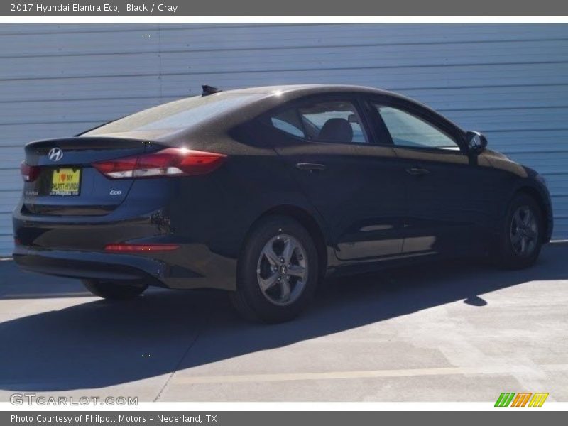 Black / Gray 2017 Hyundai Elantra Eco