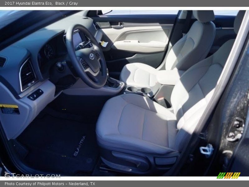 Black / Gray 2017 Hyundai Elantra Eco