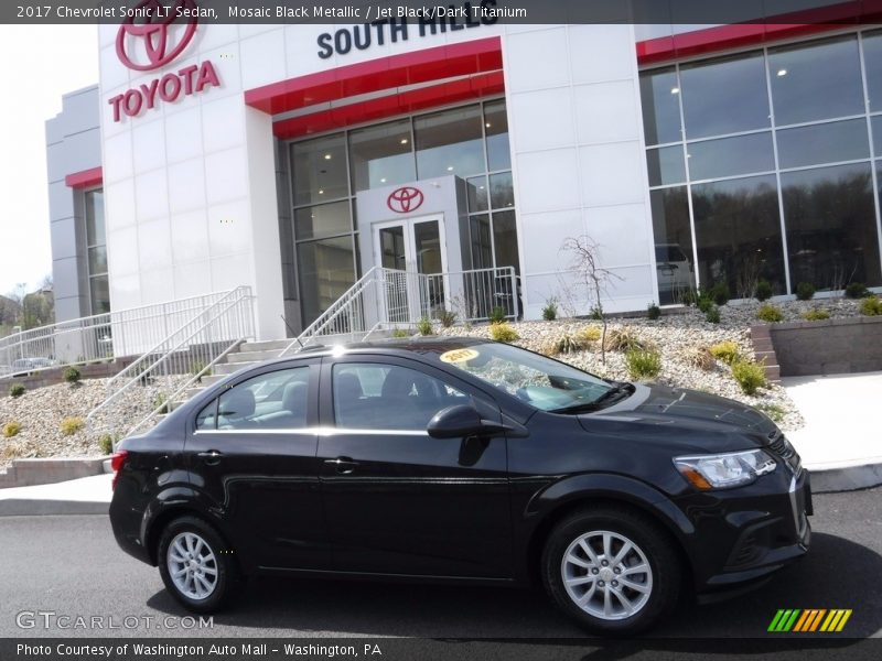 Mosaic Black Metallic / Jet Black/Dark Titanium 2017 Chevrolet Sonic LT Sedan