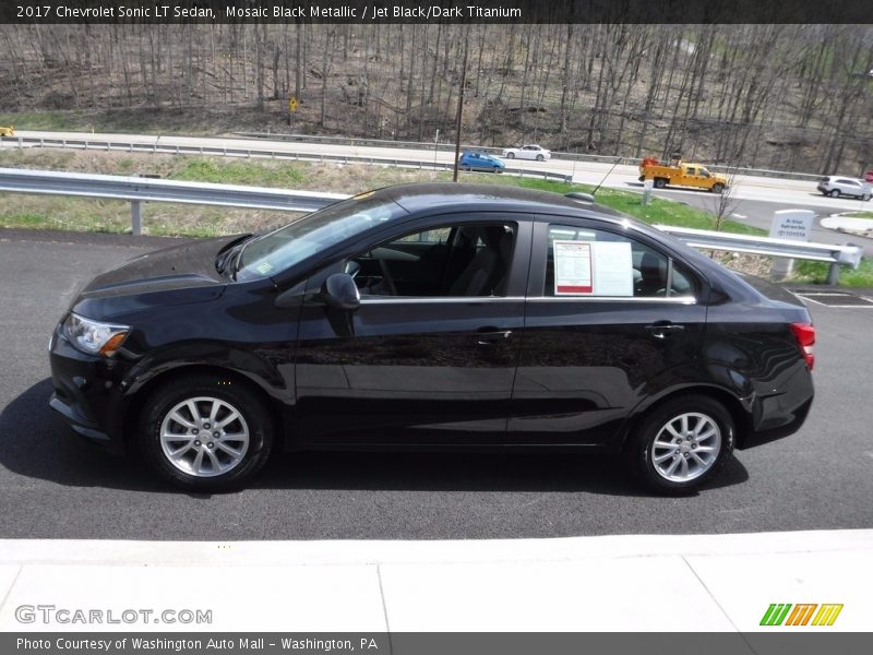 Mosaic Black Metallic / Jet Black/Dark Titanium 2017 Chevrolet Sonic LT Sedan