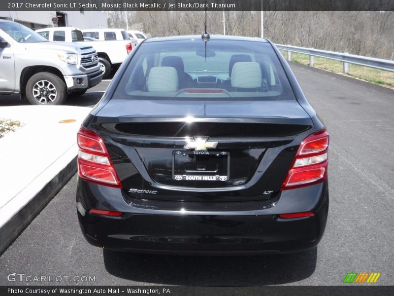 Mosaic Black Metallic / Jet Black/Dark Titanium 2017 Chevrolet Sonic LT Sedan