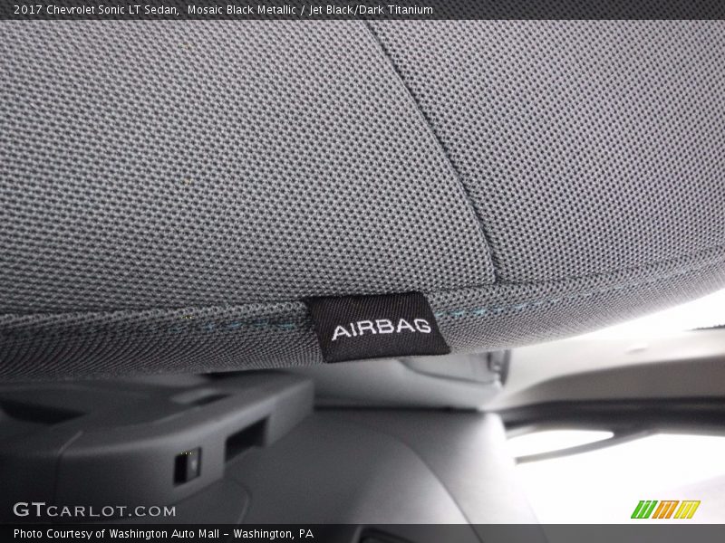 Mosaic Black Metallic / Jet Black/Dark Titanium 2017 Chevrolet Sonic LT Sedan