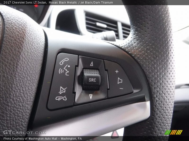 Mosaic Black Metallic / Jet Black/Dark Titanium 2017 Chevrolet Sonic LT Sedan