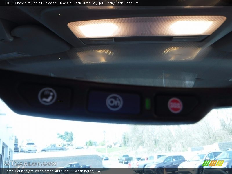 Mosaic Black Metallic / Jet Black/Dark Titanium 2017 Chevrolet Sonic LT Sedan