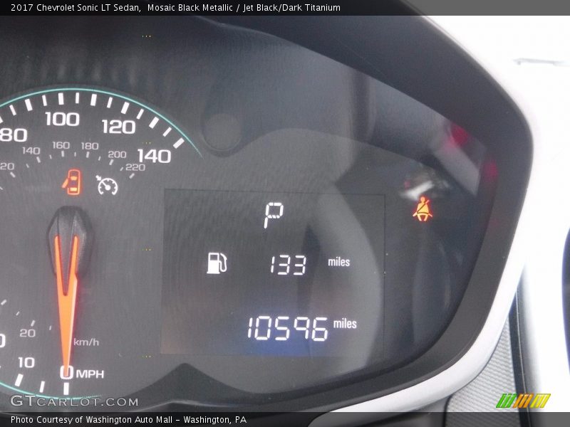 Mosaic Black Metallic / Jet Black/Dark Titanium 2017 Chevrolet Sonic LT Sedan