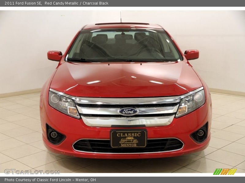 Red Candy Metallic / Charcoal Black 2011 Ford Fusion SE