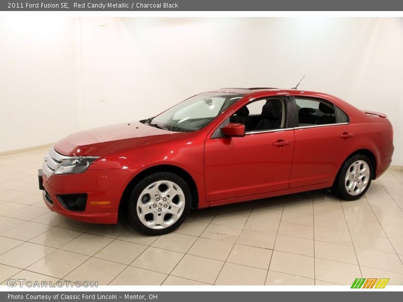 Red Candy Metallic / Charcoal Black 2011 Ford Fusion SE