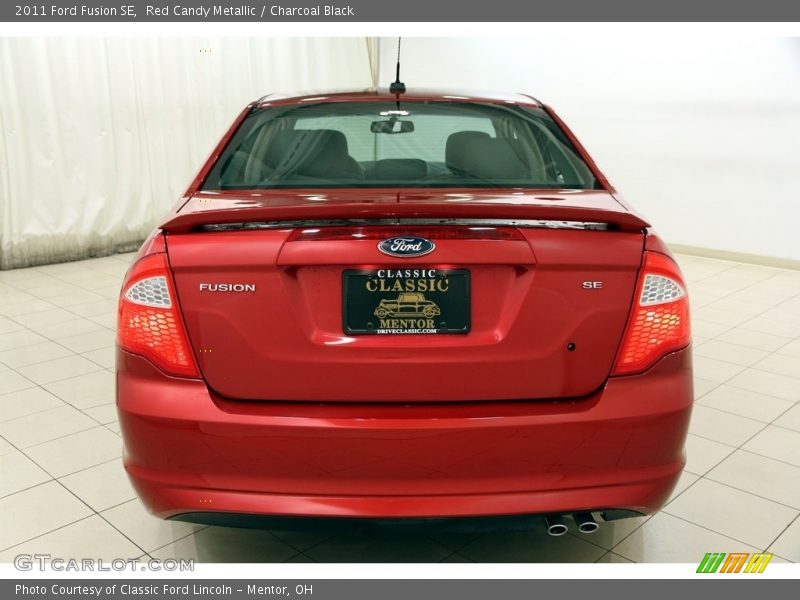 Red Candy Metallic / Charcoal Black 2011 Ford Fusion SE