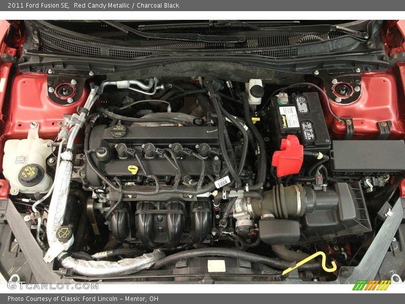 Red Candy Metallic / Charcoal Black 2011 Ford Fusion SE