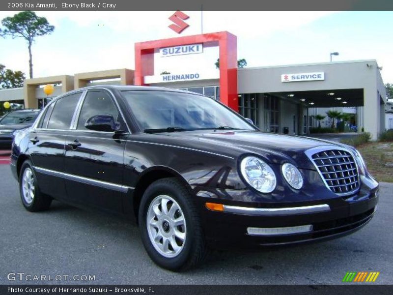 Ebony Black / Gray 2006 Kia Amanti