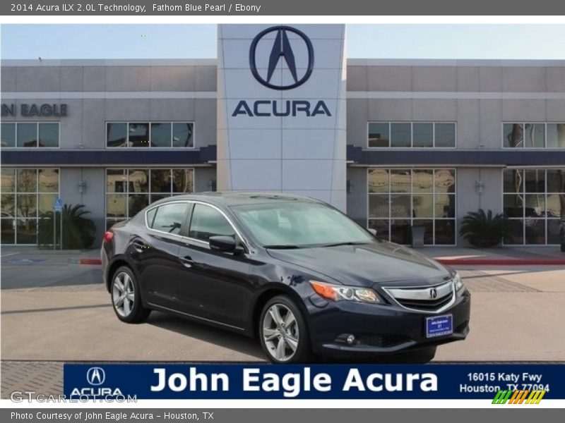 Fathom Blue Pearl / Ebony 2014 Acura ILX 2.0L Technology