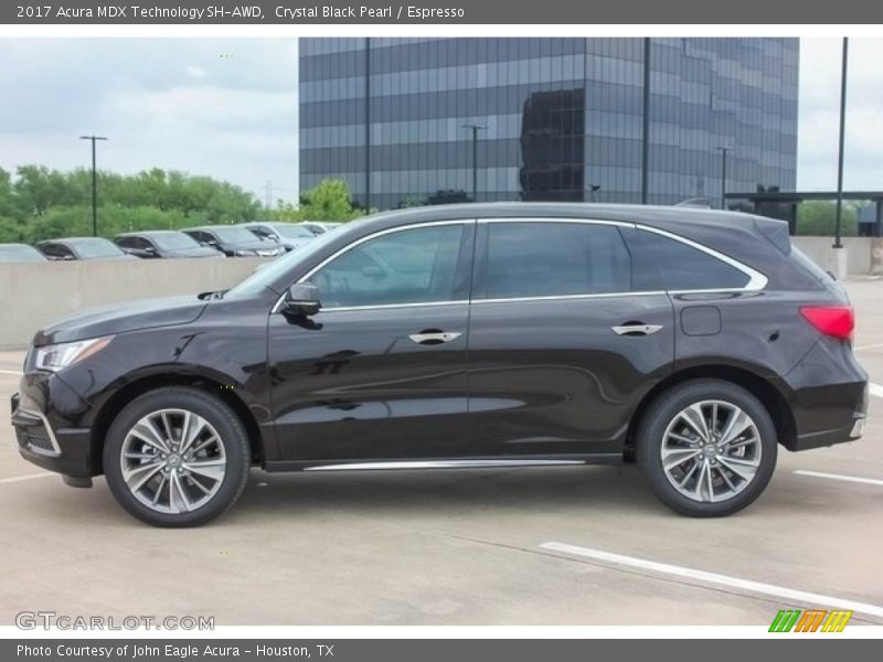 Crystal Black Pearl / Espresso 2017 Acura MDX Technology SH-AWD