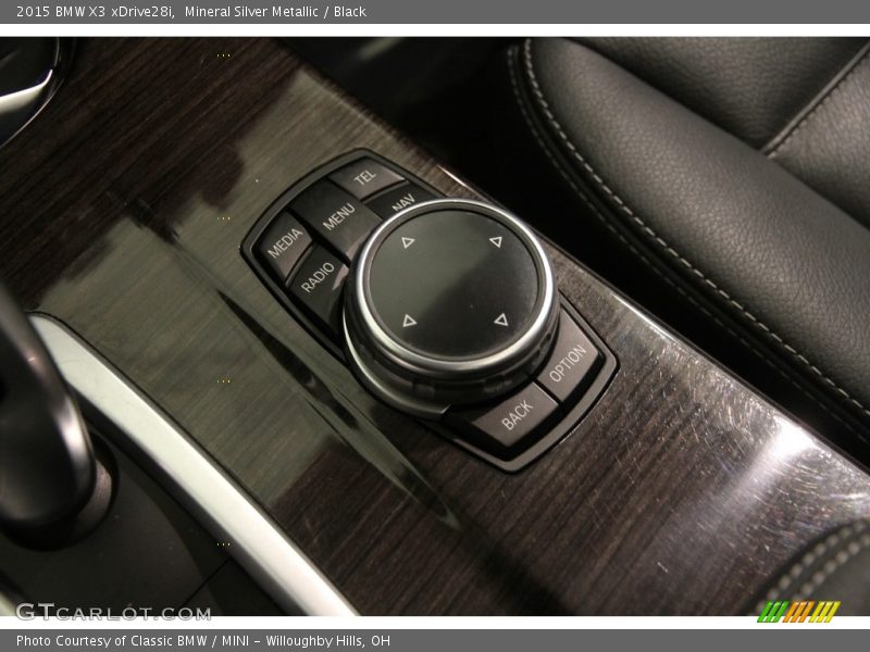 Mineral Silver Metallic / Black 2015 BMW X3 xDrive28i