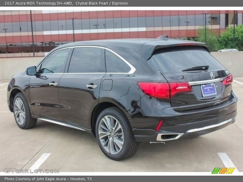 Crystal Black Pearl / Espresso 2017 Acura MDX Technology SH-AWD