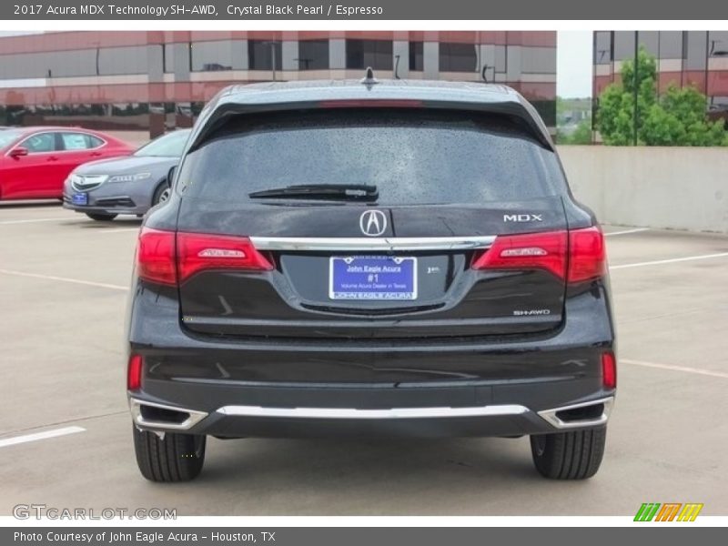 Crystal Black Pearl / Espresso 2017 Acura MDX Technology SH-AWD