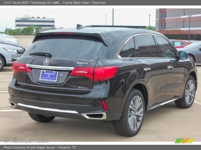 Crystal Black Pearl / Espresso 2017 Acura MDX Technology SH-AWD