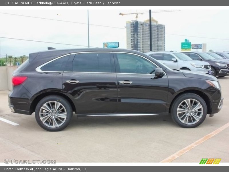 Crystal Black Pearl / Espresso 2017 Acura MDX Technology SH-AWD