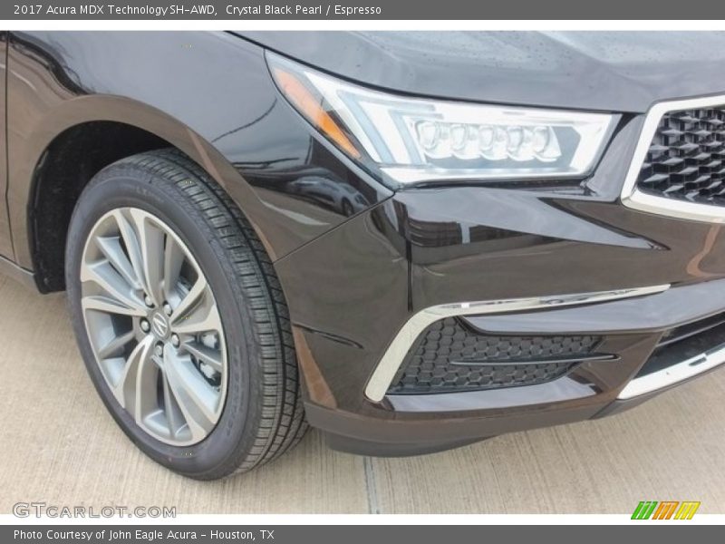 Crystal Black Pearl / Espresso 2017 Acura MDX Technology SH-AWD