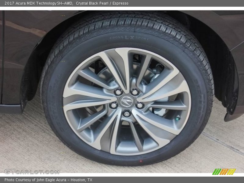 Crystal Black Pearl / Espresso 2017 Acura MDX Technology SH-AWD