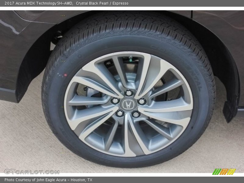 Crystal Black Pearl / Espresso 2017 Acura MDX Technology SH-AWD