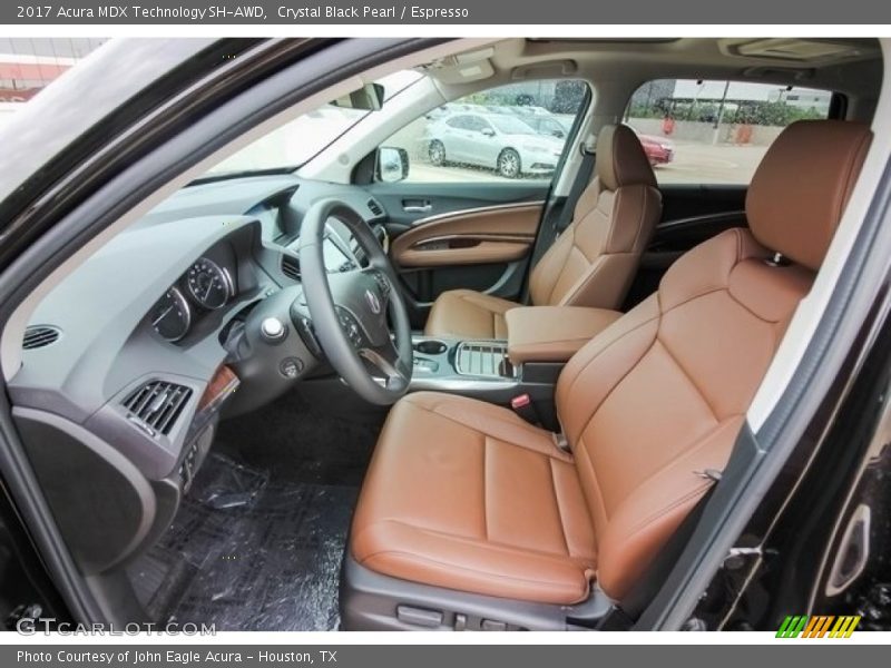 Crystal Black Pearl / Espresso 2017 Acura MDX Technology SH-AWD
