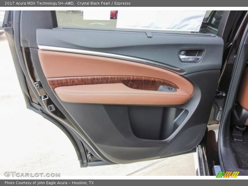 Crystal Black Pearl / Espresso 2017 Acura MDX Technology SH-AWD