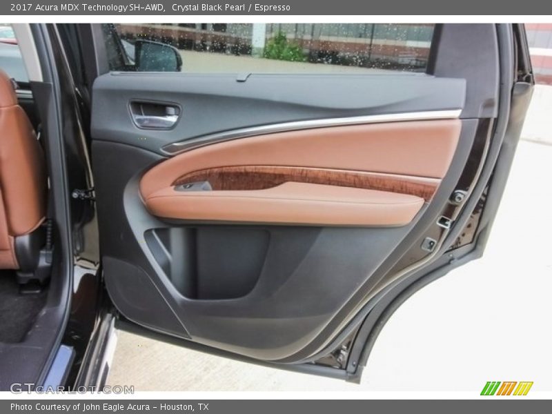 Crystal Black Pearl / Espresso 2017 Acura MDX Technology SH-AWD