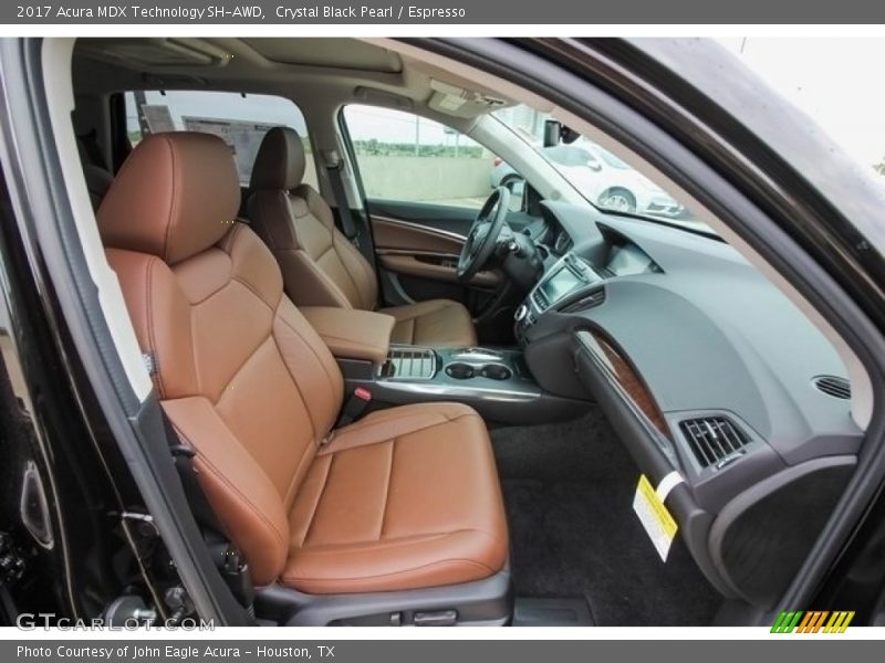 Crystal Black Pearl / Espresso 2017 Acura MDX Technology SH-AWD