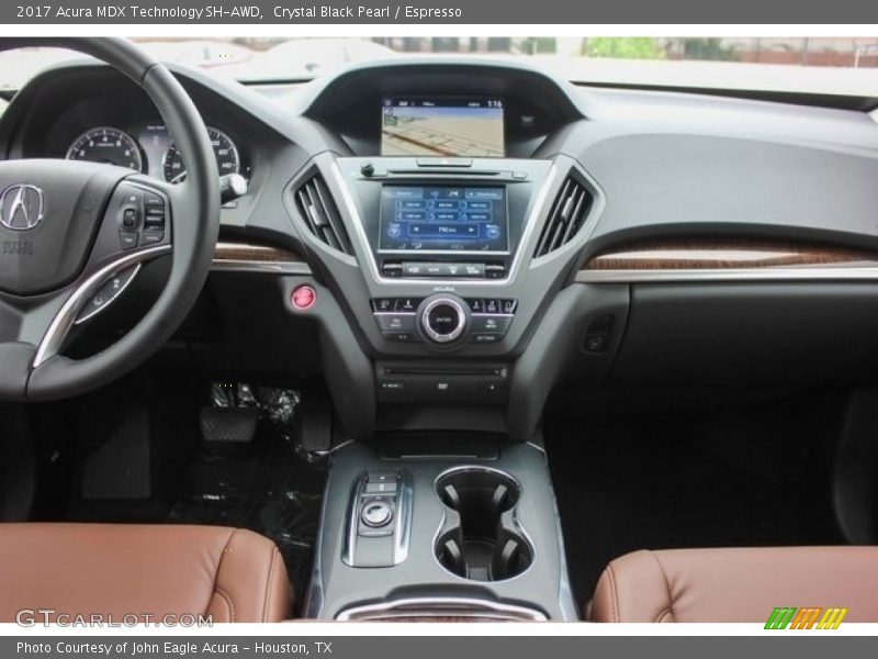 Crystal Black Pearl / Espresso 2017 Acura MDX Technology SH-AWD