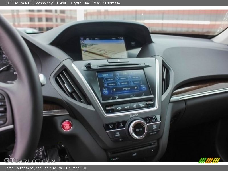Crystal Black Pearl / Espresso 2017 Acura MDX Technology SH-AWD