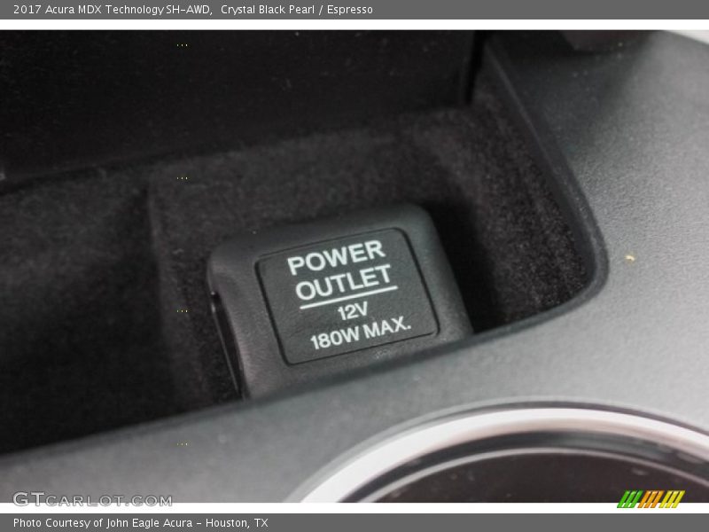 Crystal Black Pearl / Espresso 2017 Acura MDX Technology SH-AWD