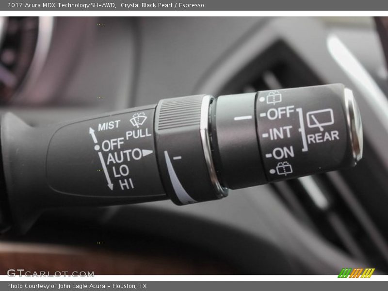 Crystal Black Pearl / Espresso 2017 Acura MDX Technology SH-AWD