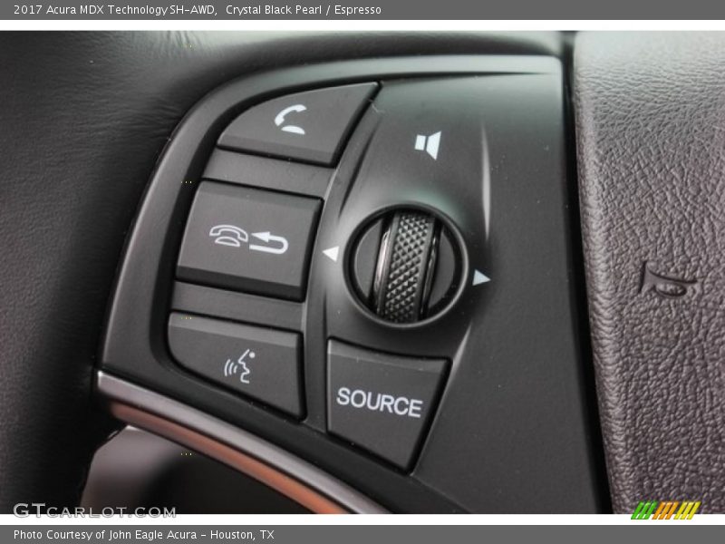 Crystal Black Pearl / Espresso 2017 Acura MDX Technology SH-AWD