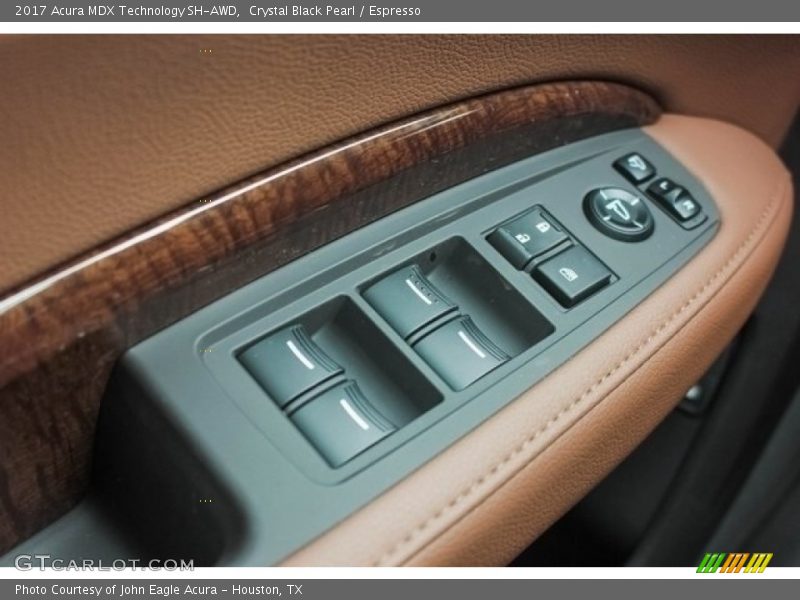 Crystal Black Pearl / Espresso 2017 Acura MDX Technology SH-AWD